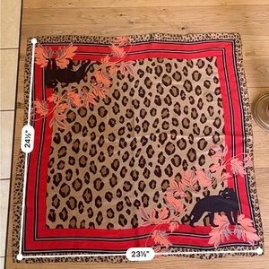 Vintage Anne Klein Leopard Scarf